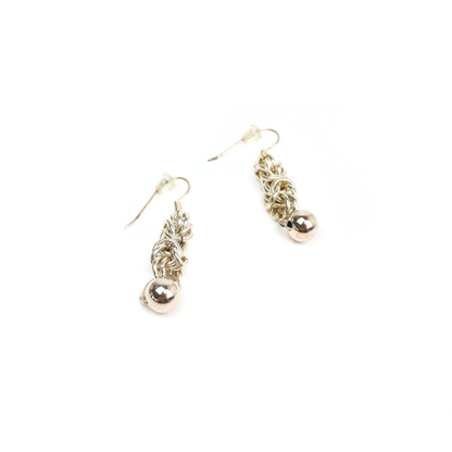 King Chain Dangle Earrings