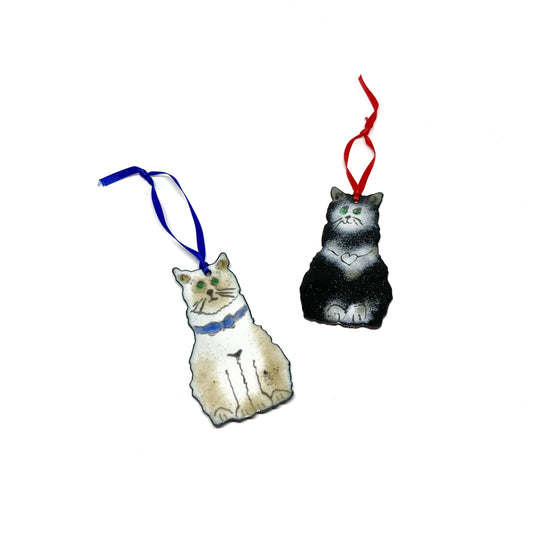 Sitting Cats Ornament