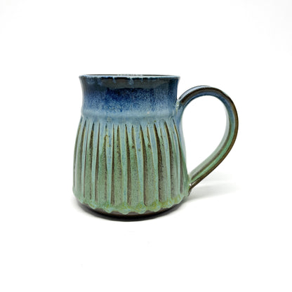 Floating Glaze Fluted Mug