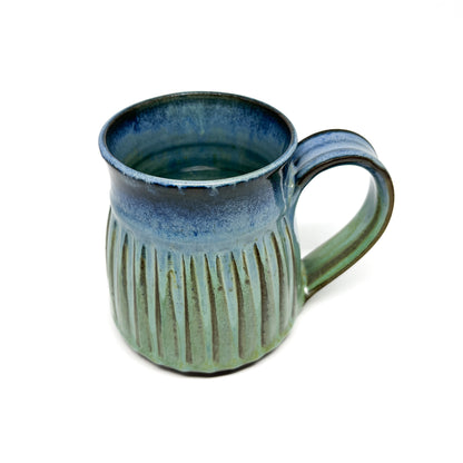 Floating Glaze Fluted Mug