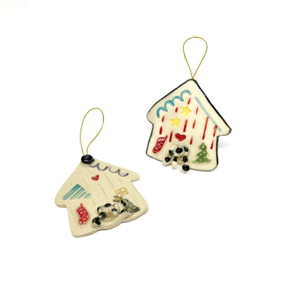 Christmas Doghouse Ornament