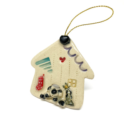 Christmas Doghouse Ornament