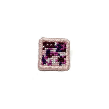 Cross-Stitch Glitch Pin