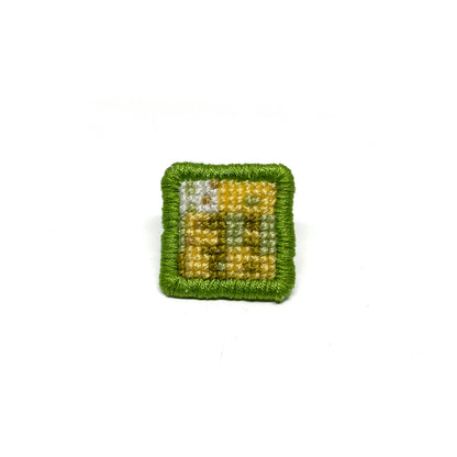 Cross-Stitch Glitch Pin