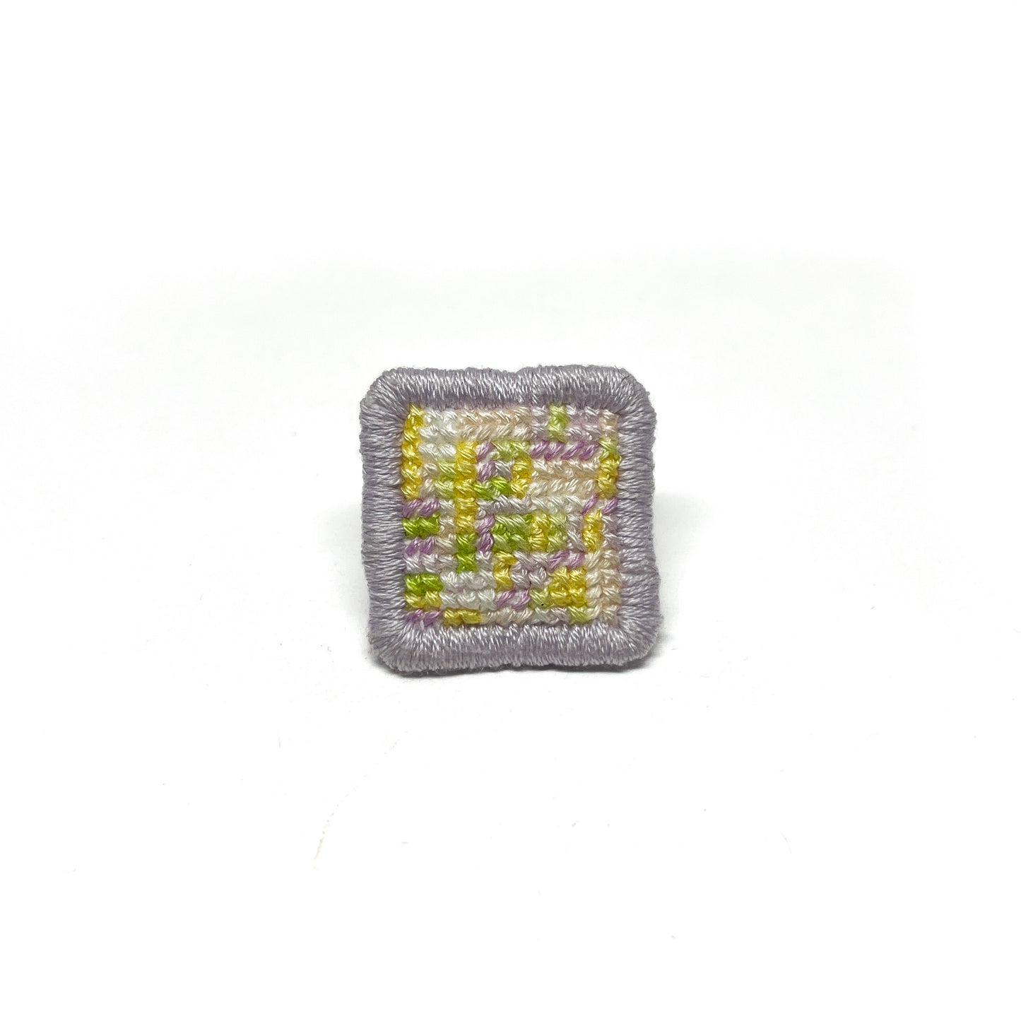 Cross-Stitch Glitch Pin