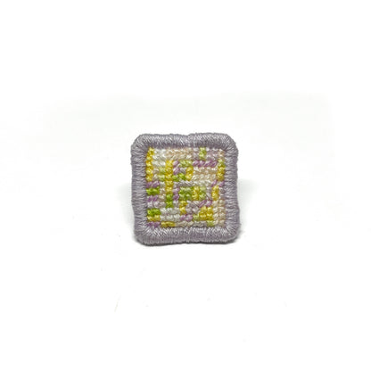 Cross-Stitch Glitch Pin