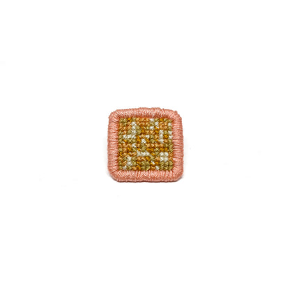 Cross-Stitch Glitch Pin