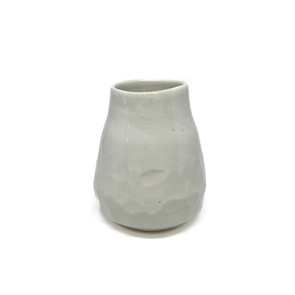 Cut White Vase