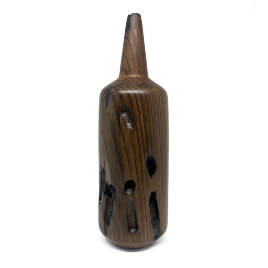 Teredo Wood Cedar Bottle Vase