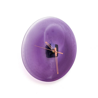 Purple Glass Clock