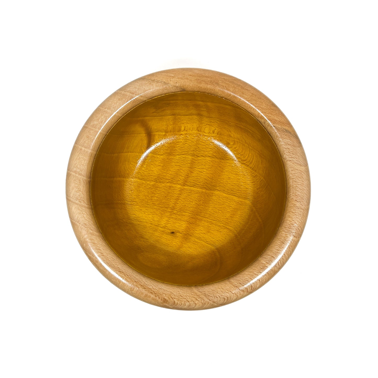 Maple Rimmed Bowl with Yellow #1964