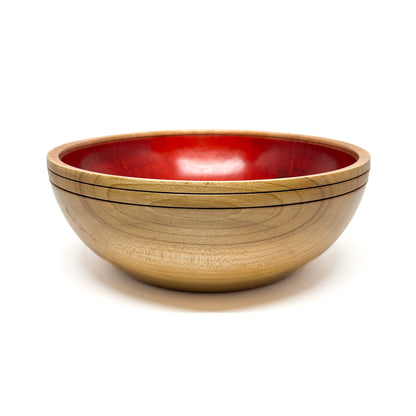 Maple Bowl with Red #1985