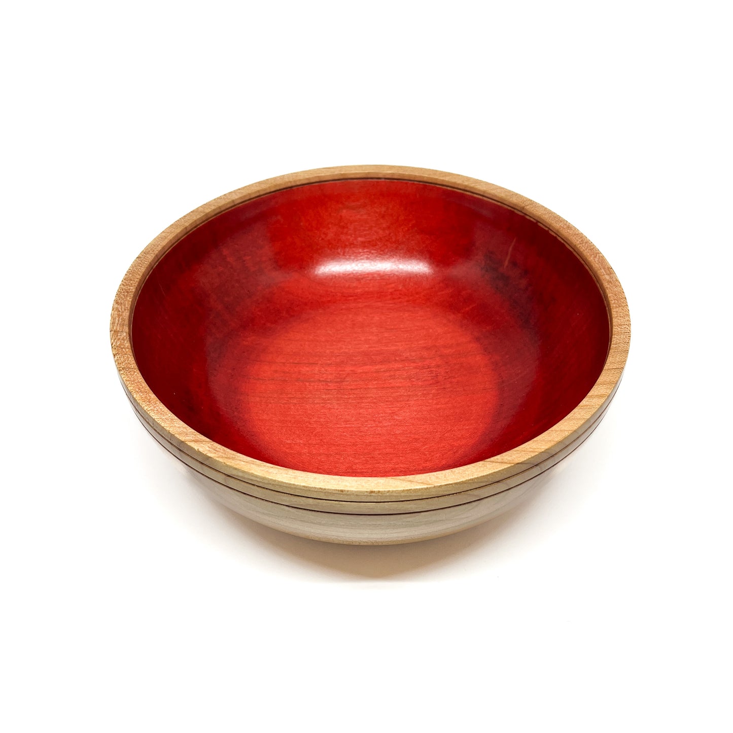 Maple Bowl with Red #1985