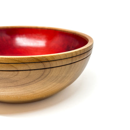 Maple Bowl with Red #1985