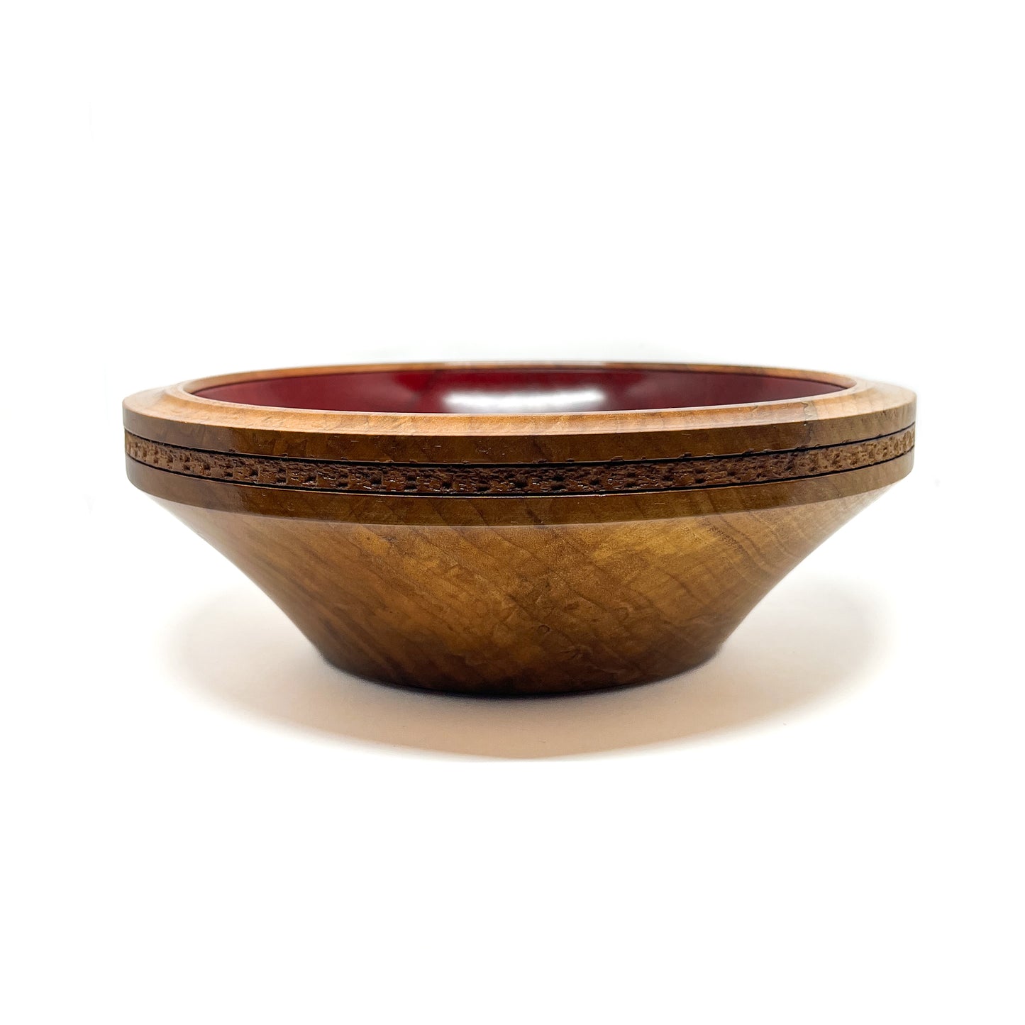 Maple Bowl with Red #2046