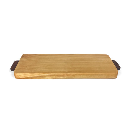 Cherry Charcuterie Board with Walnut Handles