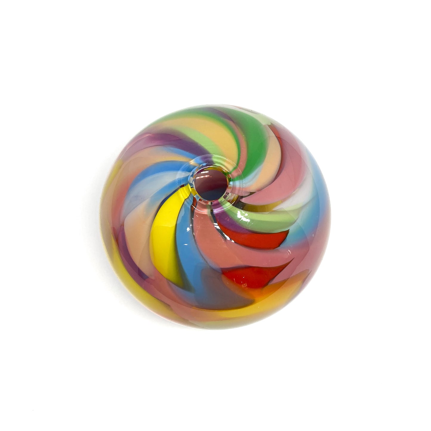 Rainbow Watercolour Round Vase