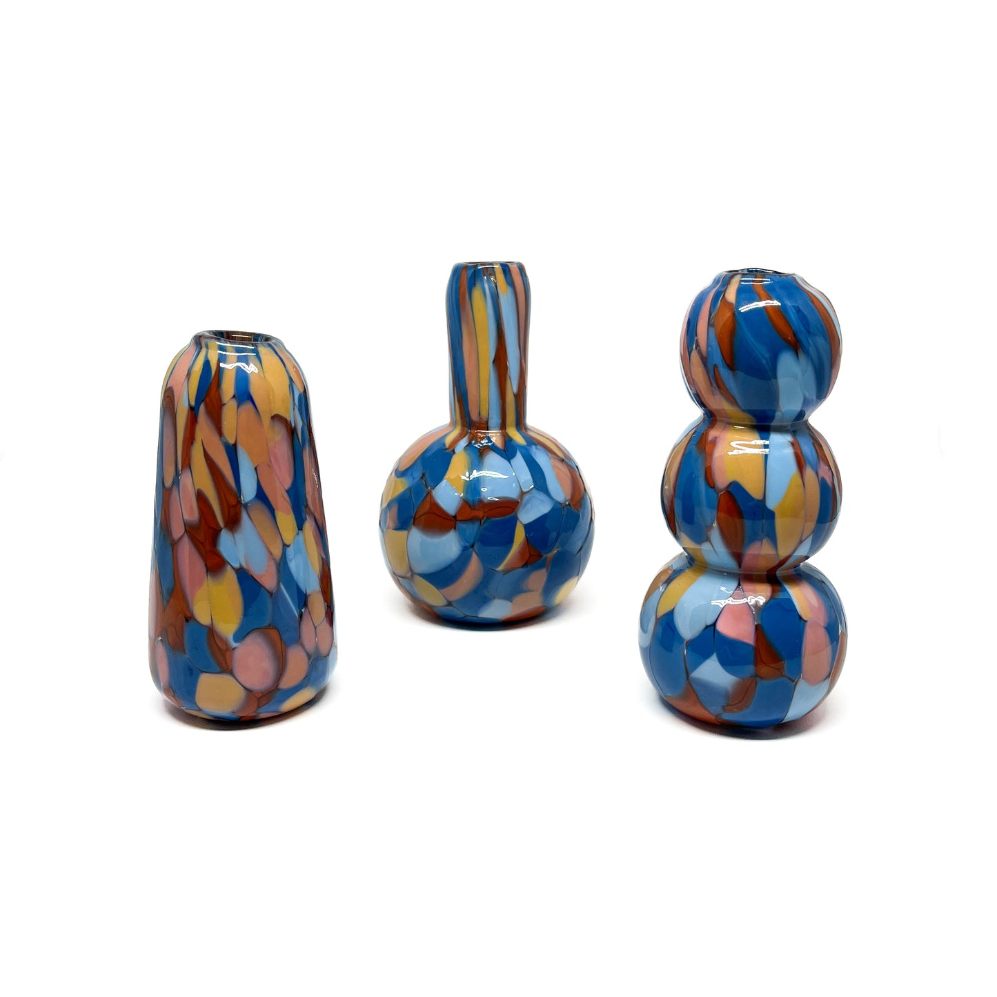 Blue & Orange Mini Vase