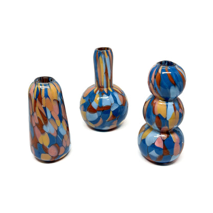 Blue & Orange Mini Vase