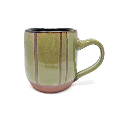 Rounded Red & Green Mug