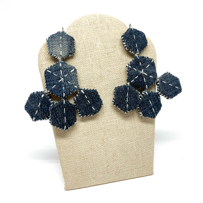 "Patched Chandelier" Earrings