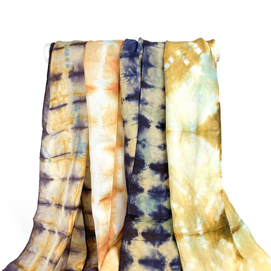 Shibori Silk Scarf