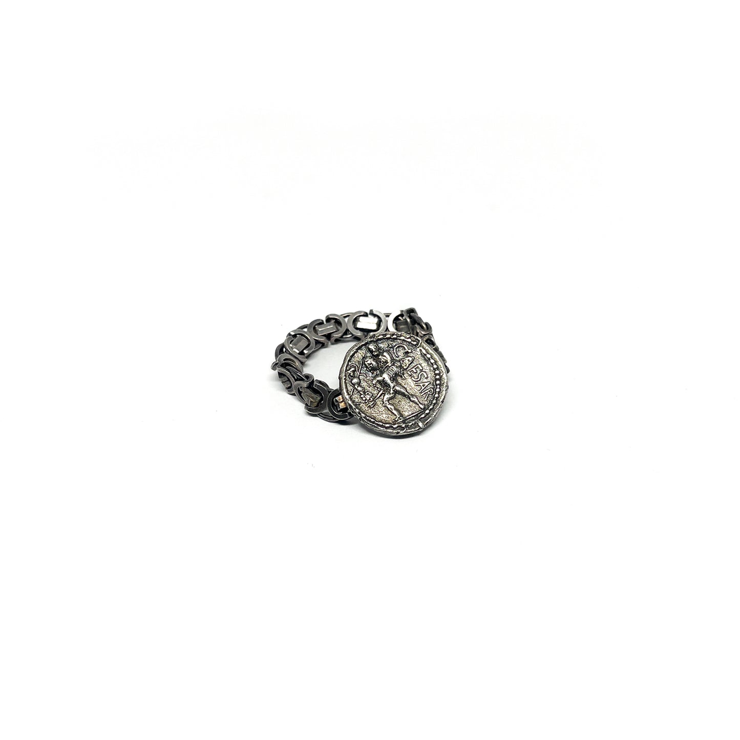 49 BC Ceasar Silver Ring