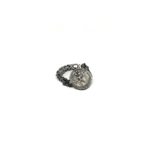 49 BC Ceasar Silver Ring