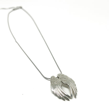 Silver Angel Wings Necklace