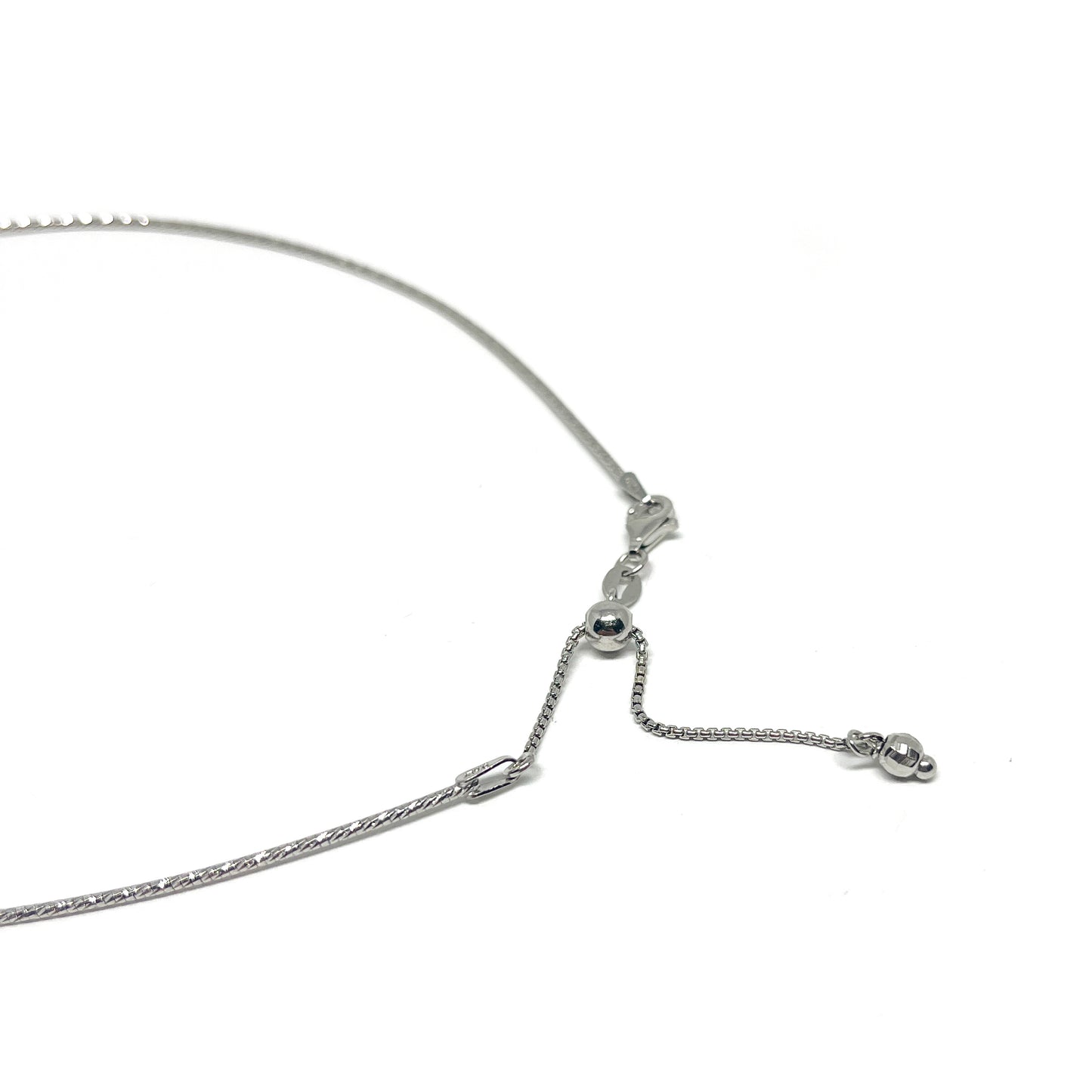 Silver Whale Tale Necklace