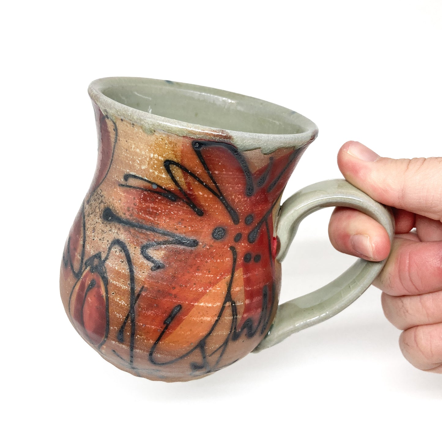 Wood-Fired Flower Mug