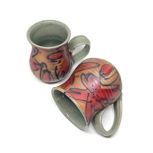 Wood-Fired Flower Mug