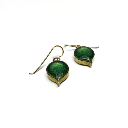 Small Teal Drop Earrings