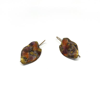 Rust Tulip Earrings