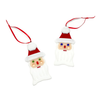 Glass Santa Ornament - 3 for $50