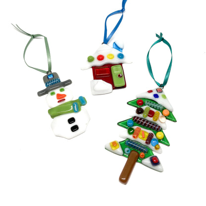 Glass Tree Ornament - 3 for $50