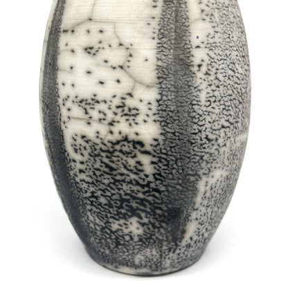 Medium Speckled Naked Raku Vase