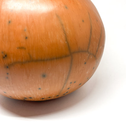 Large Orange Naked Raku Vessel