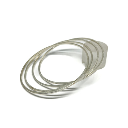 Silver Bangles Set of 4