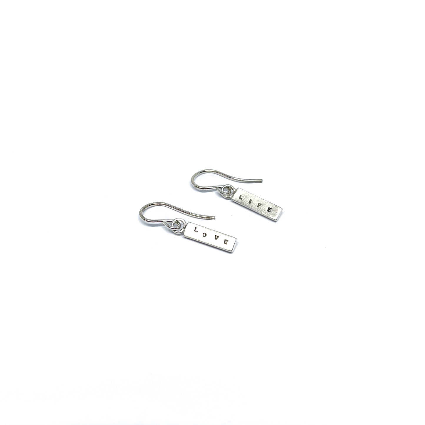 Single Word Earrings