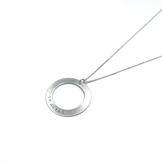 Slim Halo "Imagine" Necklace