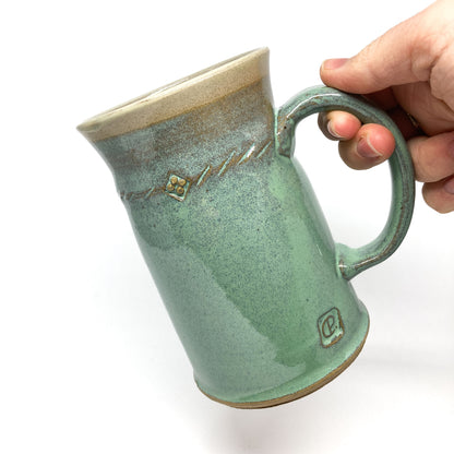 Seafoam Green Rope Steins