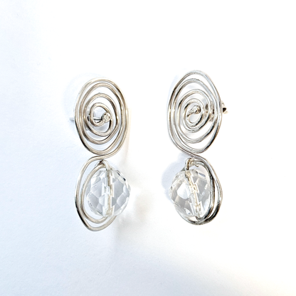 Silver Spiral Swirls