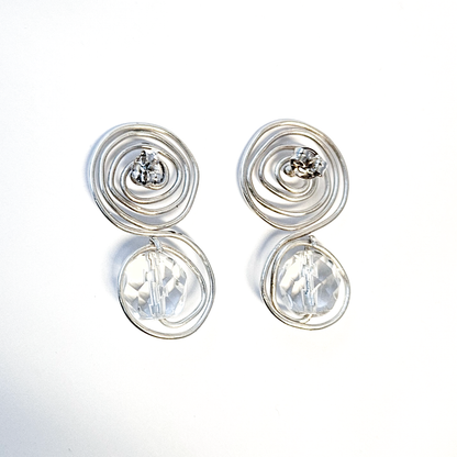 Silver Spiral Swirls