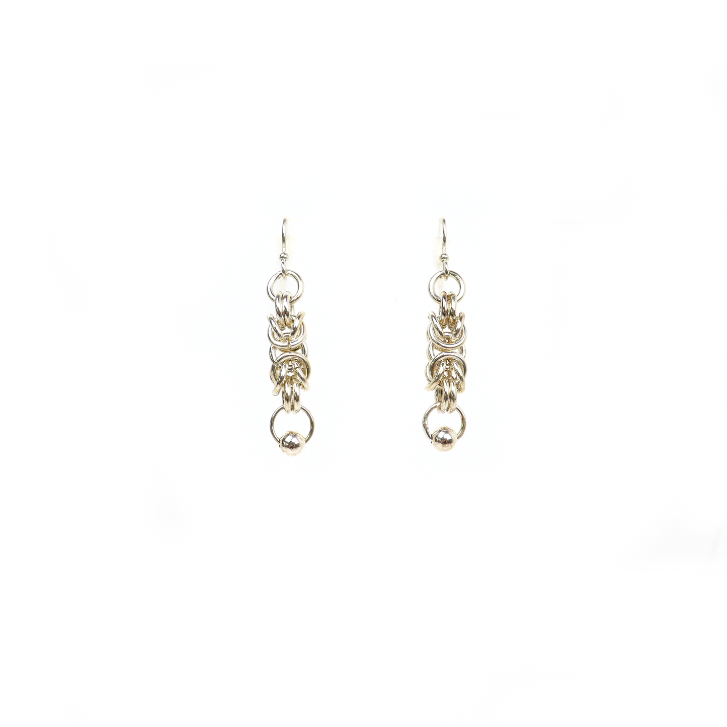 King Chain Dangle Earrings