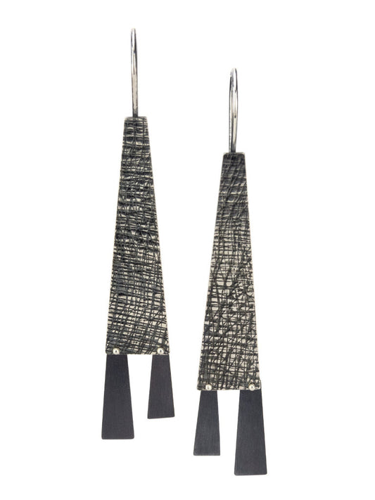 Riveted Trapezoid Earrings