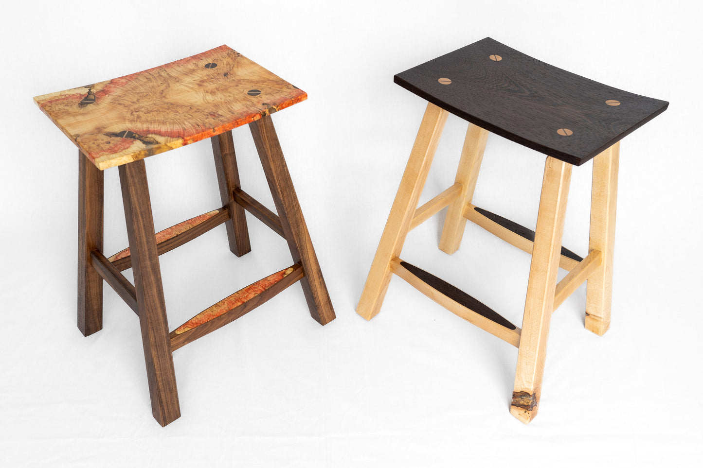 Granville Island Stool - Maple & Walnut